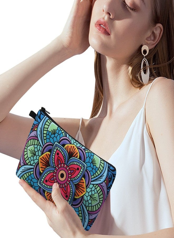 MAGEFY Makeup Bag Small Cosmetic Bag for Women Cute Makeup Pouch (2 packs Blue) - Image 2