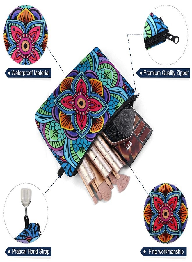 MAGEFY Makeup Bag Small Cosmetic Bag for Women Cute Makeup Pouch (2 packs Blue) - Image 3