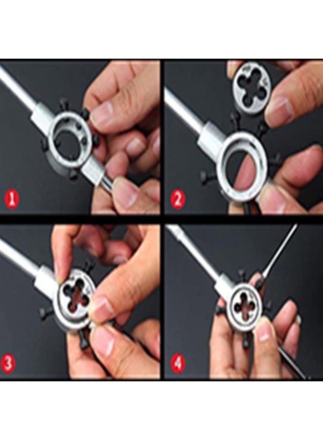 Utoolmart Die Stock Handle Wrench 45mmx18mm M16-20 Metric Round Die Holder 1pcs - Image 5