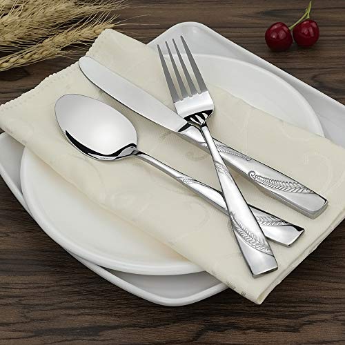 Nicesh 40-Piece Stainless Steel Flatware Cutlery, Service for 8 - Image 3
