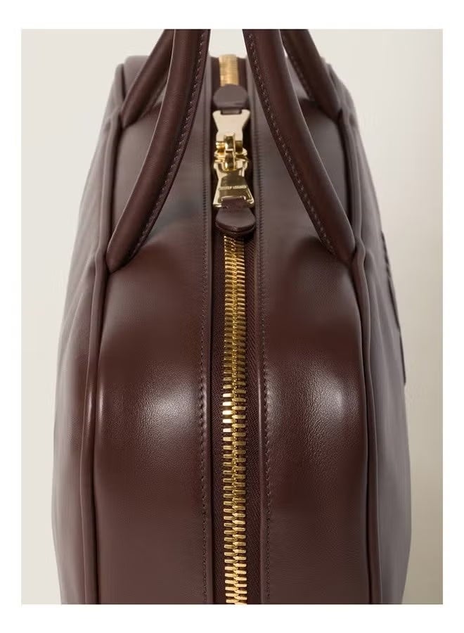 MIU Miu Women's Beau Leather Tote Shoulder Bag  - Image 4