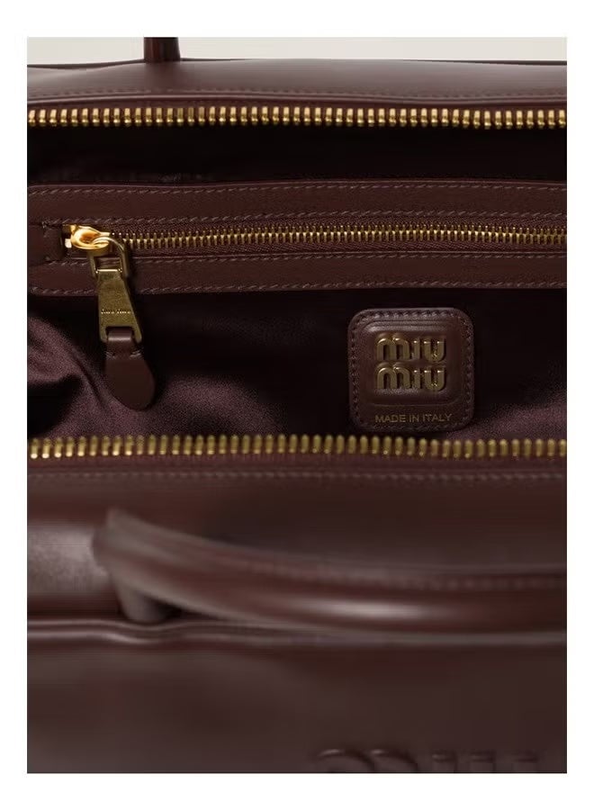 MIU Miu Women's Beau Leather Tote Shoulder Bag  - Image 5