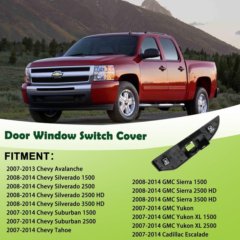 omoZone Window Switch Bezel Cover for Chevy and GMC Vehicles - Image 3