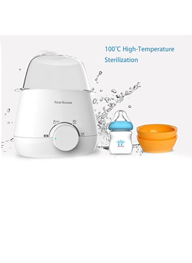 Real Bubee 3-in-1 Baby Bottle Warmer with Smart Temperature Control and Auto Shutoff for Breastmilk and Formula (White) - Image 5