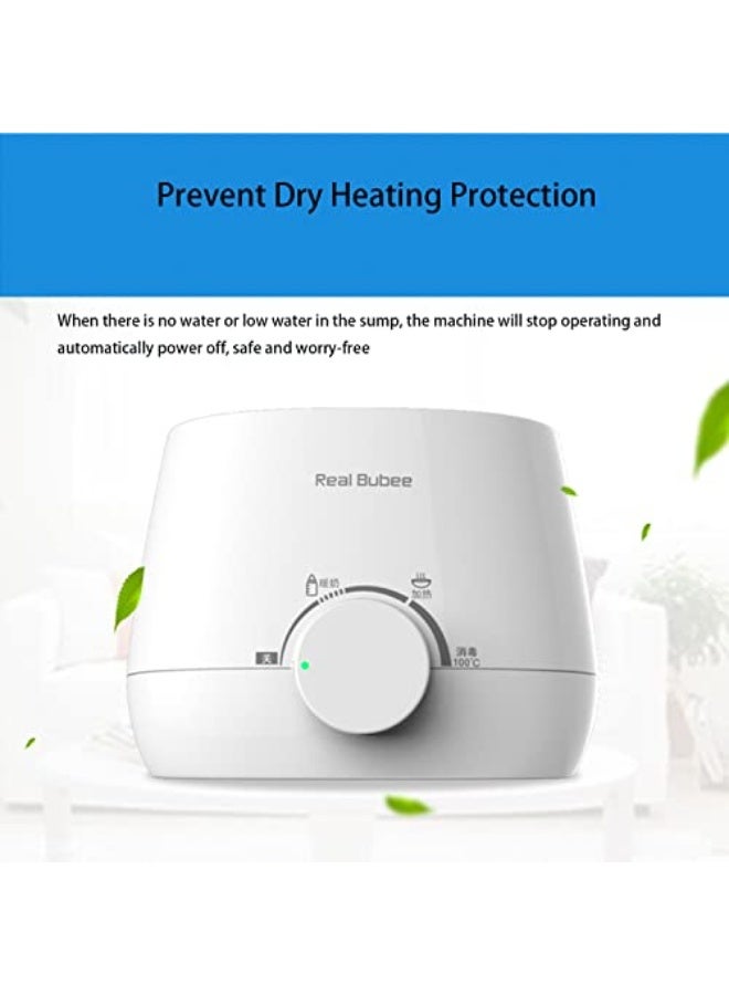Real Bubee 3-in-1 Baby Bottle Warmer with Smart Temperature Control and Auto Shutoff for Breastmilk and Formula (White) - Image 4