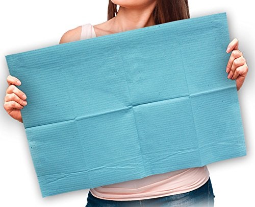 Adenna Dental Bibs/Lap Cloths BIB741B - Disposable, Blue, Case of 500 - Image 2