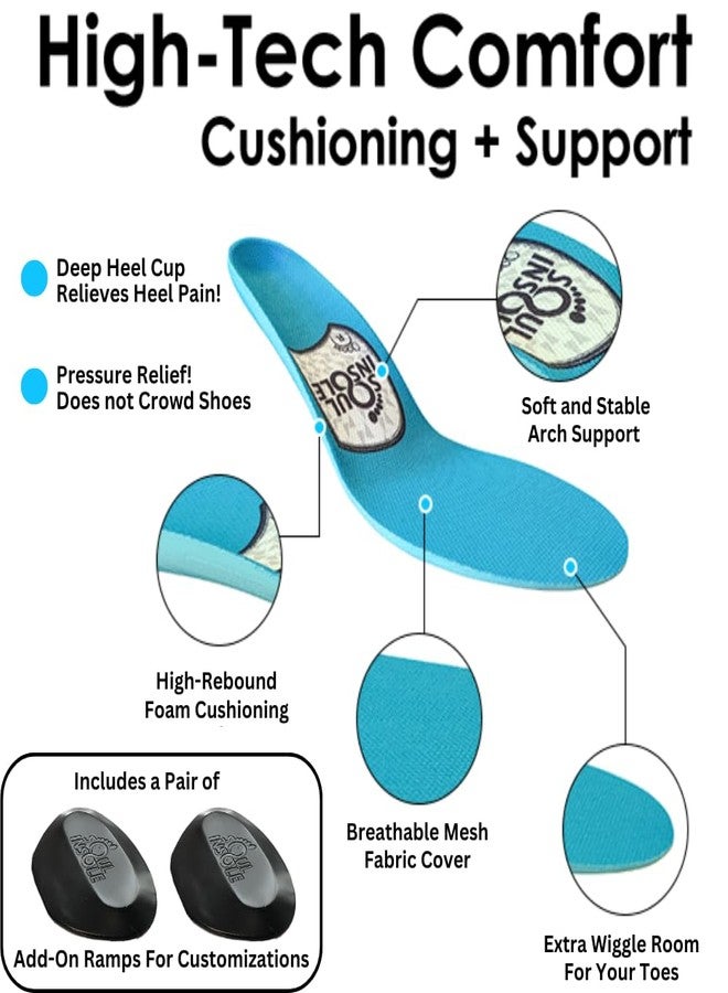Soul Insole نعل داخلي تقويمي قابل للتخصيص من سول إنسول (صغير) - نعال داخلية ناعمة لعلاج التهاب اللفافة الأخمصية، والانقلاب الداخلي للقدم، والانقلاب الخارجي للقدم، وآلام الكعب، وآلام مشط القدم، ودعم قوس القدم للجري والمشي والتنزه والعمل - Image 3