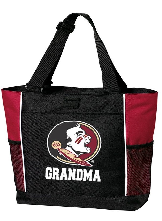Broad Bay Florida State Grandma Tote Bags Red FSU Grandma Totes Beach Travel - Image 1