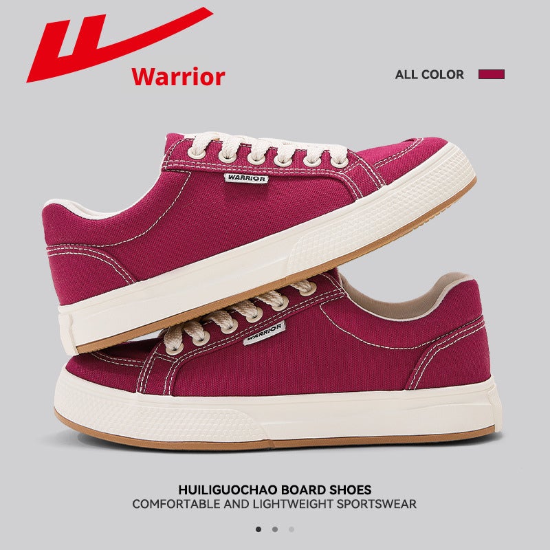 Warrior Men's Canvas Low Top Casual Sneakers - Image 1