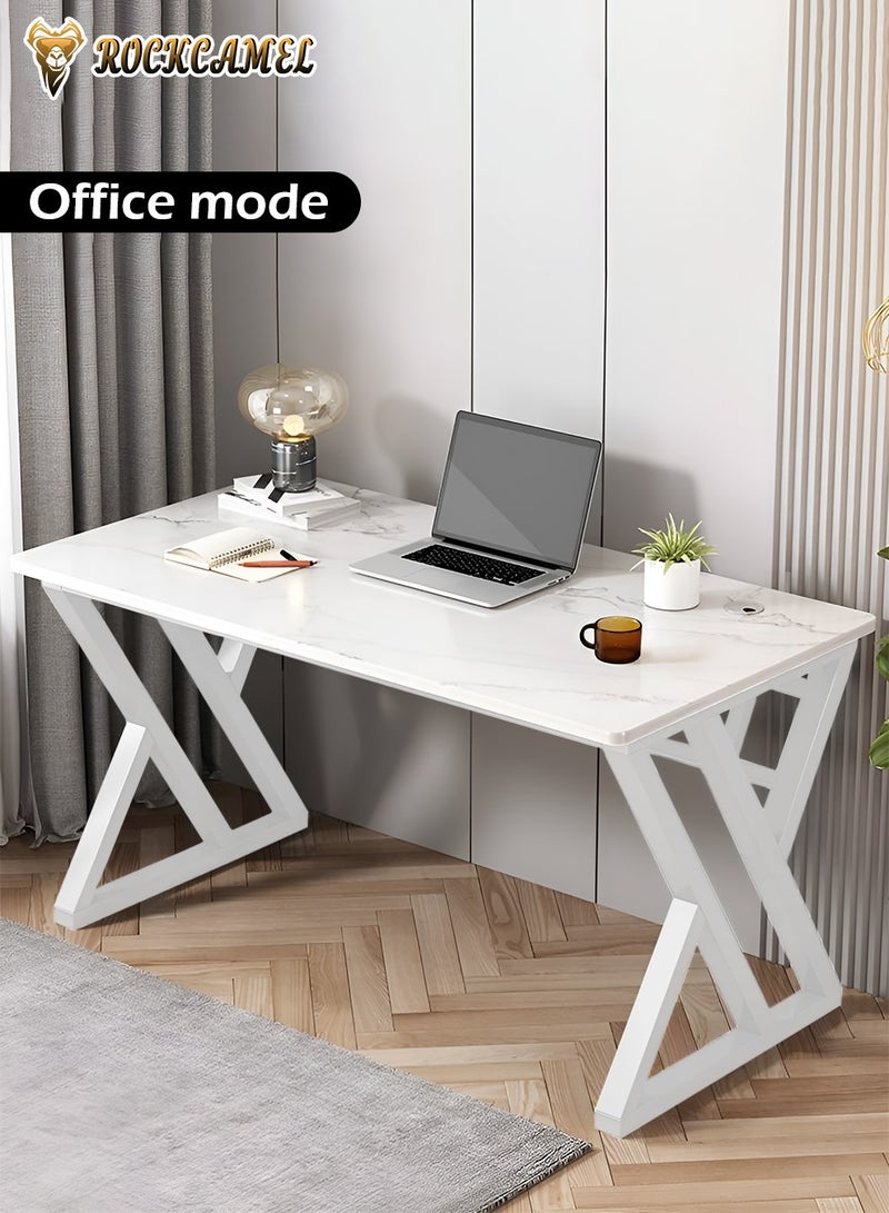 ROCKCAMEL 140cm Gaming Desk,Gaming Table,Computer Desk,Home Office Desk,Ergonomic PC Desktop,1.5cm Thickened Panels And Sturdy Steel Frame,Ideal For Study And Gamers(140x60x75cm)140cm Gaming Desk,Gaming Table,Computer Desk,Home Office Desk,Ergonomic PC Desktop,1.5cm Thickened Panels And Sturdy Steel Frame,Ideal For Study And Gamers(140x60x75cm) - Image 2