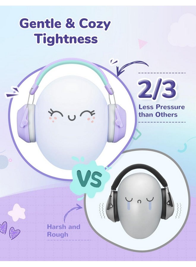 آيكليفير سماعات iClever العازلة للضوضاء للأطفال، مع نسبة إشارة إلى ضوضاء 29 ديسيبل، وأغطية أذن آمنة لتقليل الضوضاء، ومساعدات حسية وتركيزية لمرضى التوحد، وحماية سمع الأذن أثناء الألعاب النارية/الفعاليات/شاحنات الوحوش/الحفلات الموسيقية. - Image 4