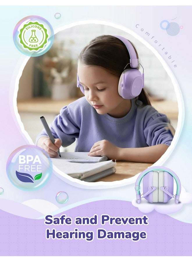 آيكليفير سماعات iClever العازلة للضوضاء للأطفال، مع نسبة إشارة إلى ضوضاء 29 ديسيبل، وأغطية أذن آمنة لتقليل الضوضاء، ومساعدات حسية وتركيزية لمرضى التوحد، وحماية سمع الأذن أثناء الألعاب النارية/الفعاليات/شاحنات الوحوش/الحفلات الموسيقية. - Image 3