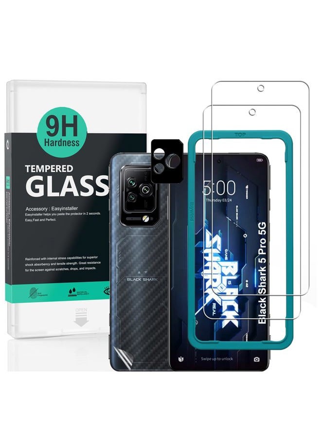 IBYWIND Screen Protector compatible with Black Shark 5 Pro 5G 6,67",Metal Camera Lens Protector,Easy to install - Image 1