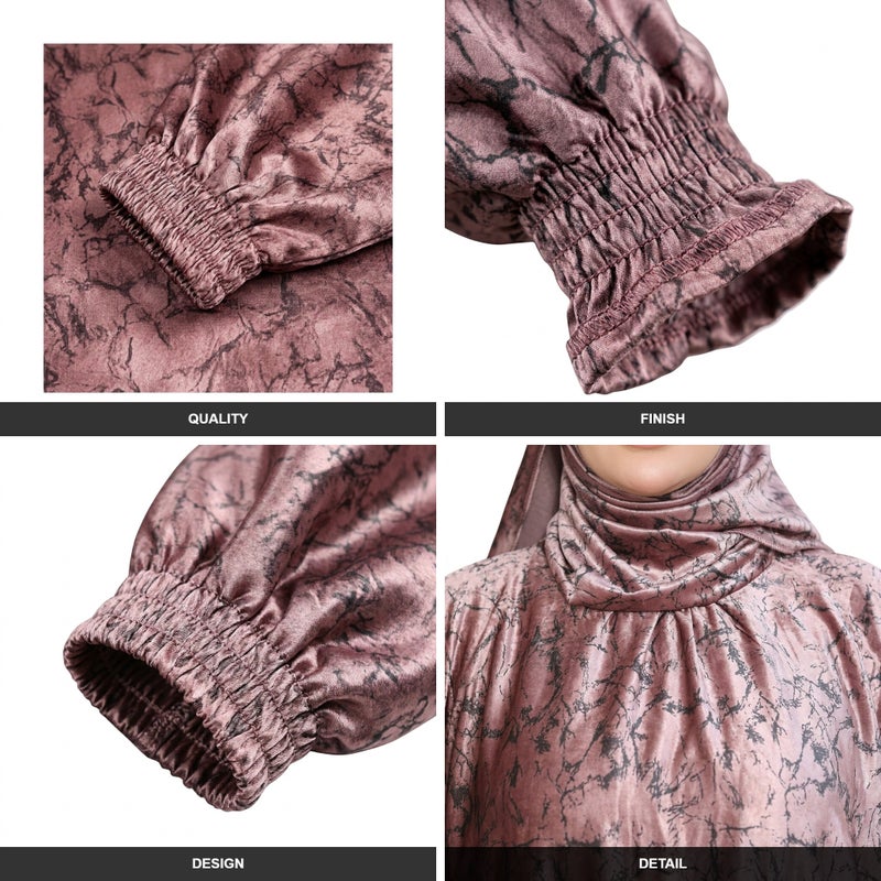 Kashmiri - Luxury Women's Abaya in Golden Color, Modern Design, Available in Multiple Sizes for Daily & Formal Occasions - Size ONE-SIZE-80-120-KG - Image 3