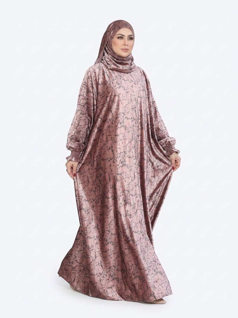 Kashmiri - Luxury Women's Abaya in Golden Color, Modern Design, Available in Multiple Sizes for Daily & Formal Occasions - Size ONE-SIZE-80-120-KG - Image 4