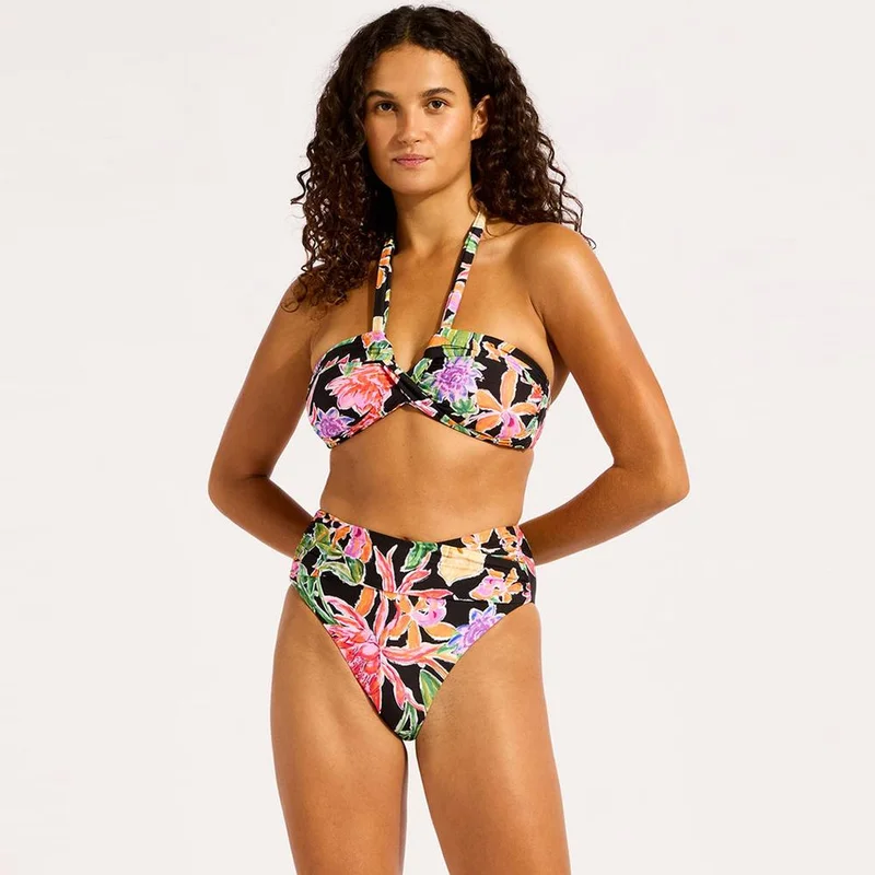 Hothouse Flowers Halter Bandeau Bikini Top - Women