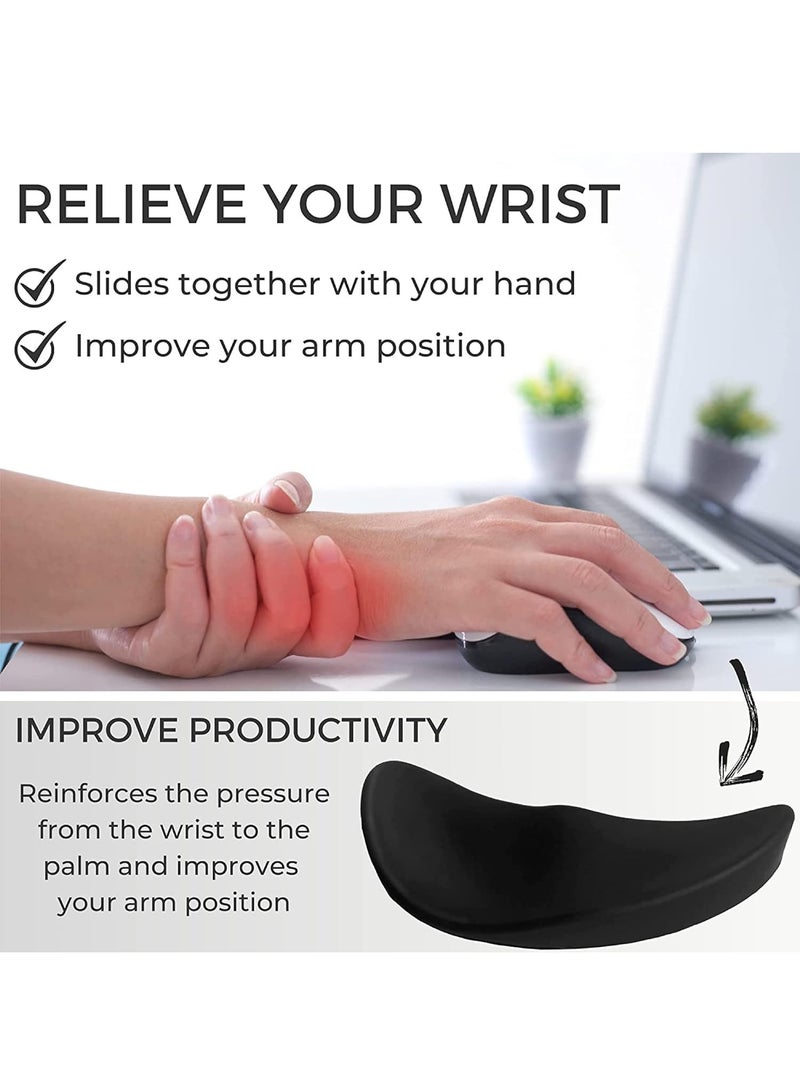 Gliding Palm Rest - Ergonomic Mouse Wrist Rest Support Pad, Sliding Wrist Pad That Moves With The Mouse, Releases Hand Pressure and Relieves Wrist Pain（For Right Hand Only） - Image 2