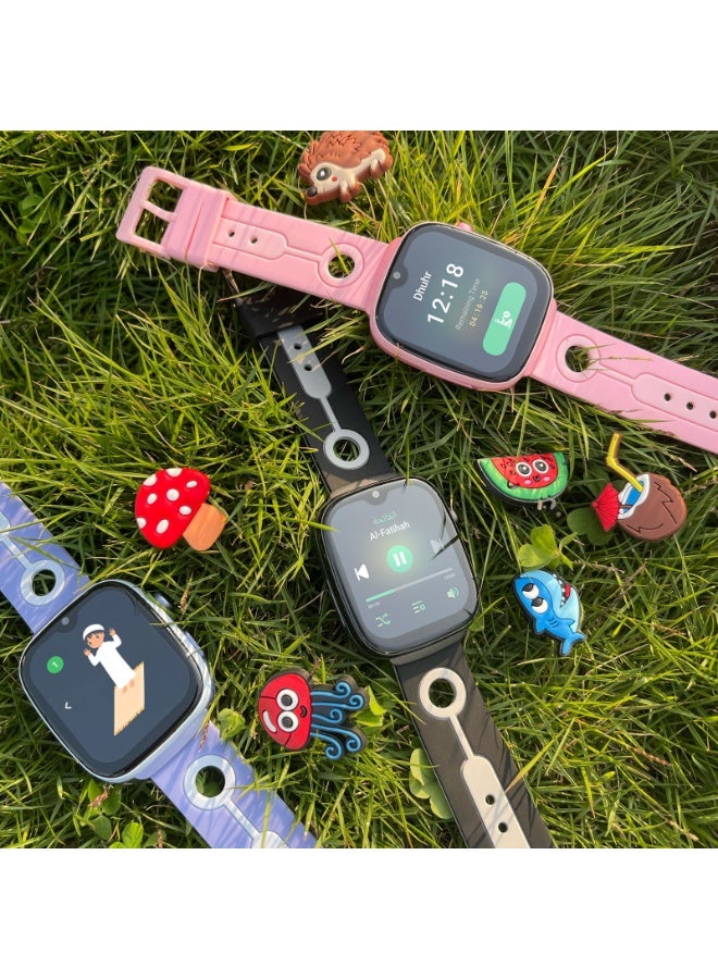 A.Man K2 Smart-watch | Quran Player, Digital Tasbih, GPS, Phone Call, Prayer Times, QIBLA App - Image 2