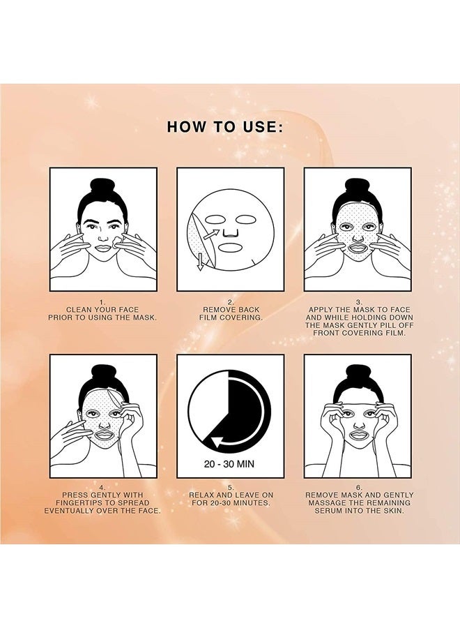 LIPOFIX Anti Aging Lifting Hydrating Facial Bio Cellulose Face Mask Sheet For Fine Line Reducing And Skin Radiance. Made in Korea 5 Masks - Image 5