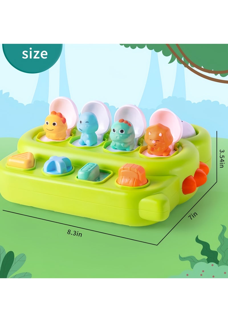 general Interactive Dinosaur Pop up Toy for Babies and Toddlers, Cause and Effect Toy,Montessori Early Learning and Brain Development Educational Plaything, Ages 18 Months+ (Dinosaur) - Image 5