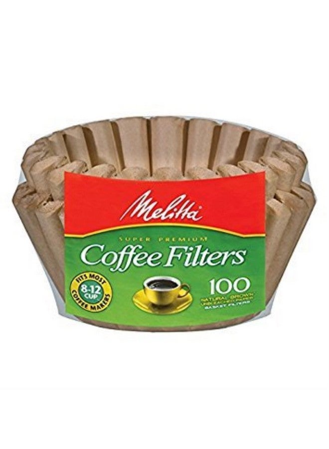 Melitta 8-12 Cup Basket Filter Paper (Natural Brown, 400 Count) - Image 1