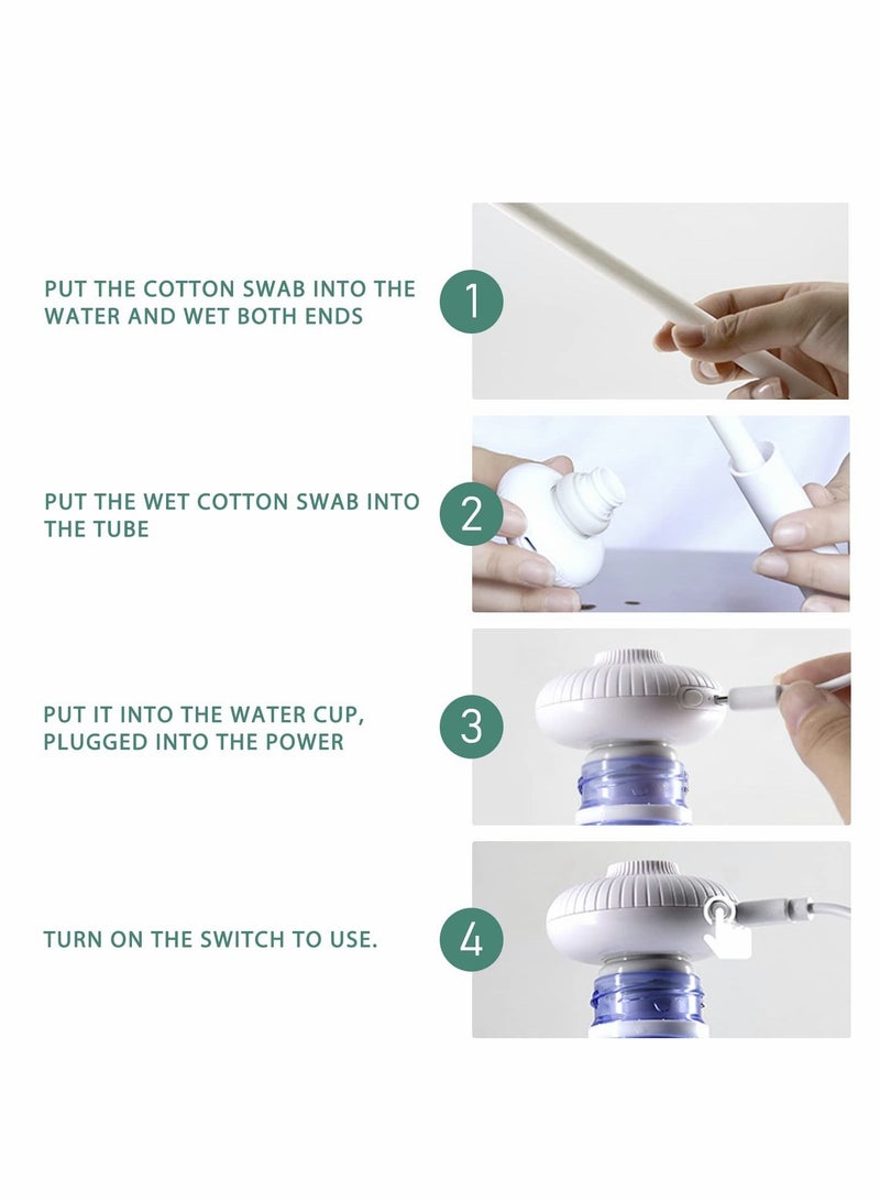 Excefore Mini Portable Humidifier for Car, Small USB Personal Humidifiers with Ultra Quiet, Auto Shut Off Tiny Travel Easy Use Humidifier for Hotel - Image 4