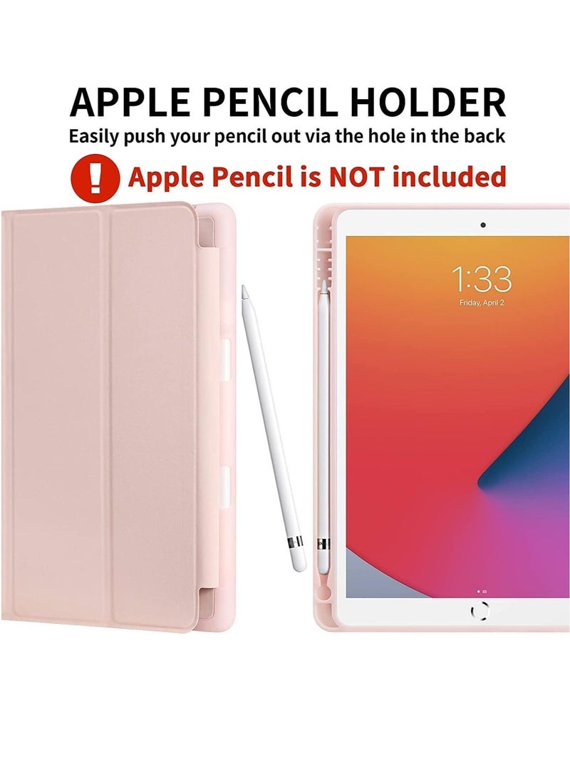 ELTRAZONE iPad 9th/8th/7th Generation case (2021/2020/2019) iPad 10.2-Inch Case with Pencil Holder [Sleep/Wake] Slim Soft TPU Back Smart Magnetic Stand Protective Cover Cases - Image 3
