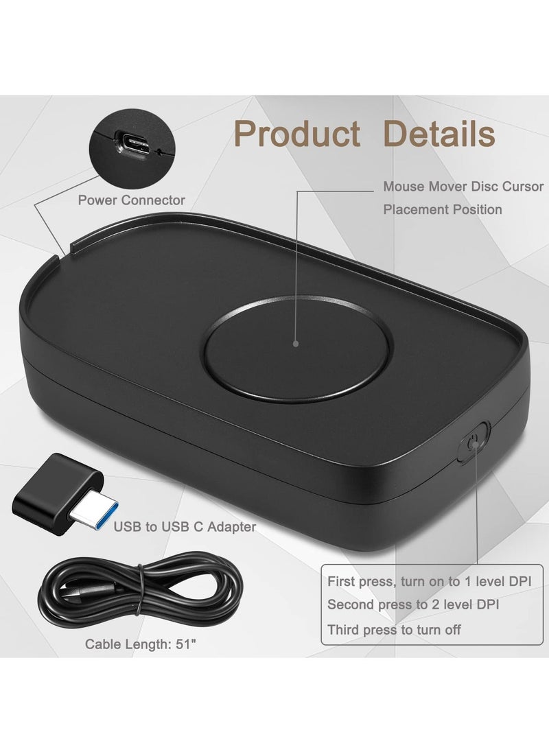 Generic Mouse Mover Jiggler, Undetectable Mouse Mover Jiggler for Computer Laptop Awakening, Mechanical Mouse Jiggler with Drive Free USB Port, Simulate Mouse Automatic Random Movement, Keeps PC Active  - Image 3