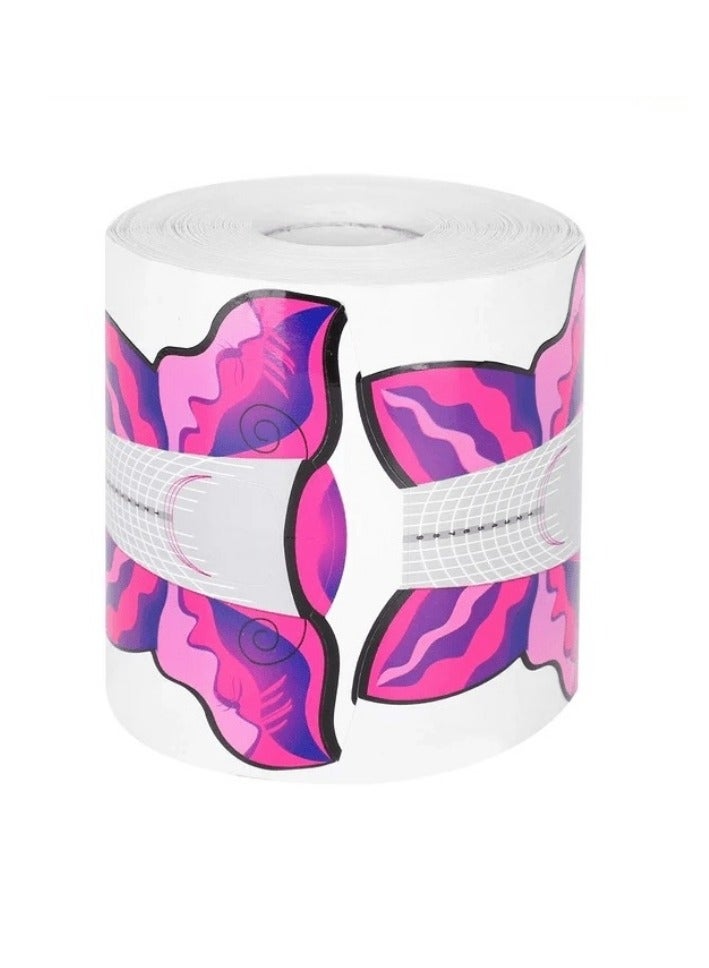 Globalstar Nail Form Extension Sticker Butterfly Shape 1 roll 300pcs BS-F05 - Image 1