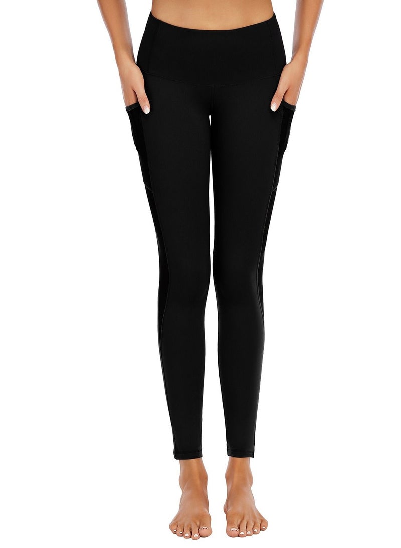 Loquat Women Quick Dry Breathable Yoga Pants Black  - Image 1