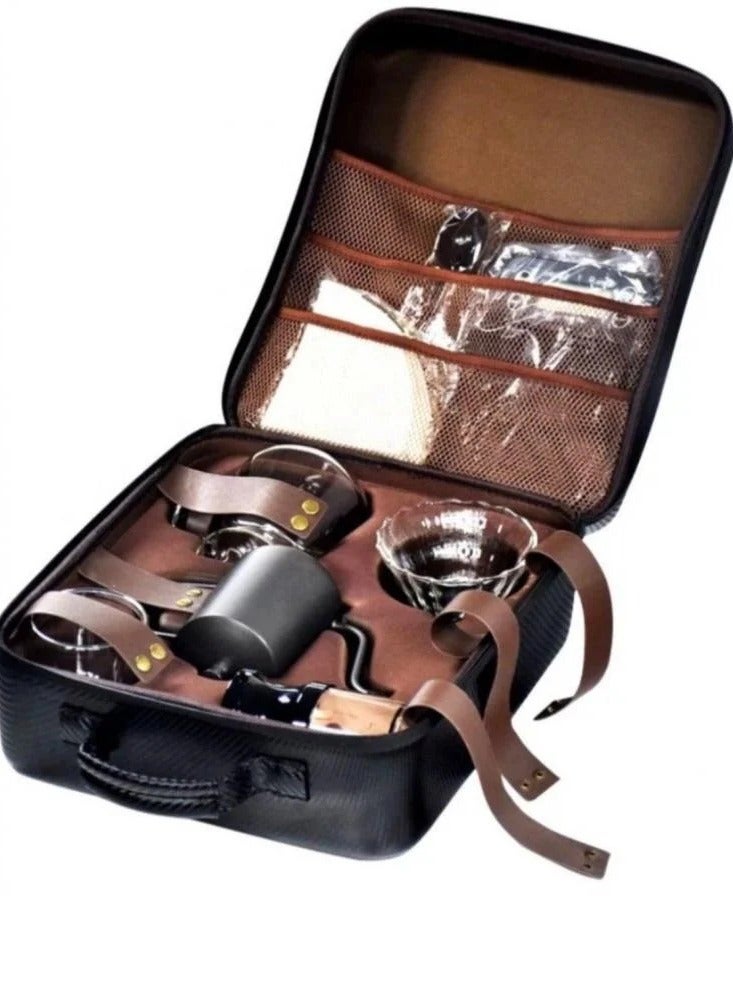 V60 Drip Coffee Maker Pour Over Premium Kit 15 Cup Drip Coffee Maker with Black Specialty Coffee Bag - Image 2