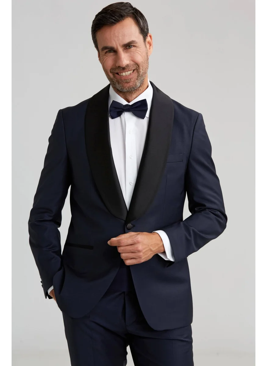 Bisse Shawl Collar Tuxedo Navy Blue SM23Y22203_D39