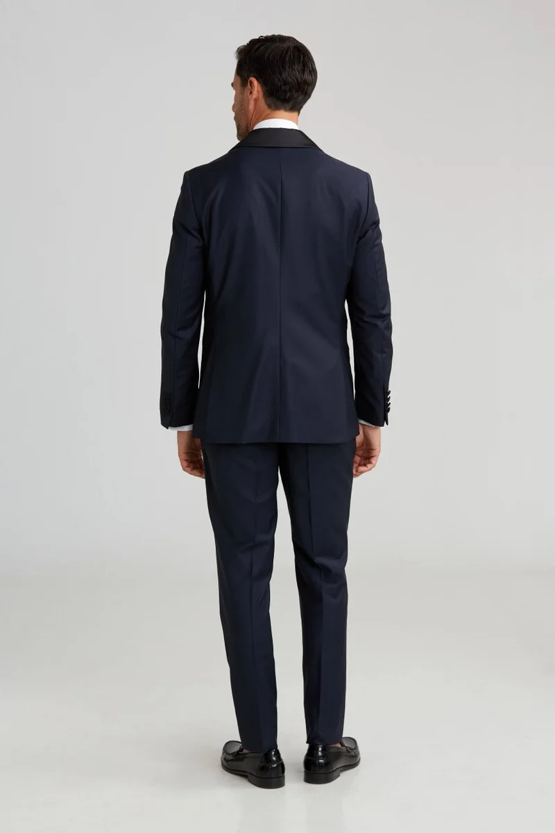 Bisse Shawl Collar Tuxedo Navy Blue SM23Y22203_D39