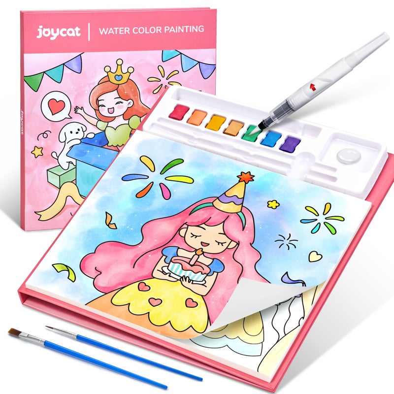 JoyCat Paint with Water Coloring Books for Toddlers, Watercolor Painting Sets for Kids Ages 3-5 4-8, Arts and Crafts Drawing Activities Toy Birthday Gifts for Boys Girls (Party) - Image 1