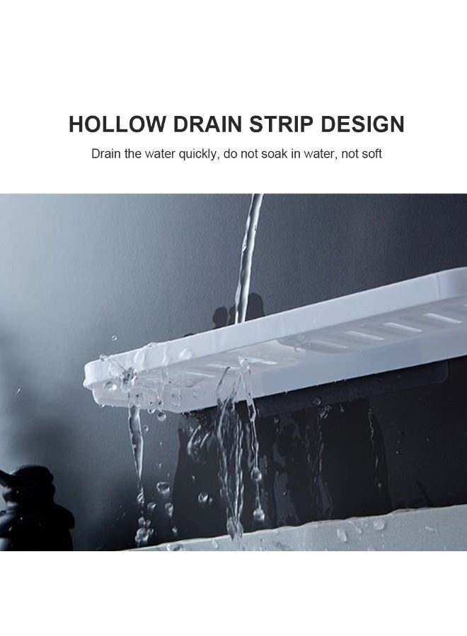 Wall Mounted Soap Dishes Box, No-Drilling Heavy Duty Soap Dish Holder for Shower, Shampoo Storage Rack For Bathroom Accessories Toiletries Organizer - Image 3