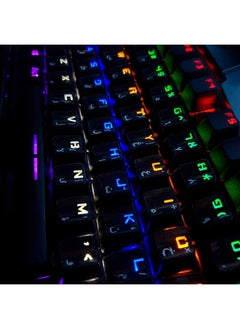 Taimi Arabic Stickers for Keyboard with White Letters Transparent for Computer Laptop Desktop  - Image 4