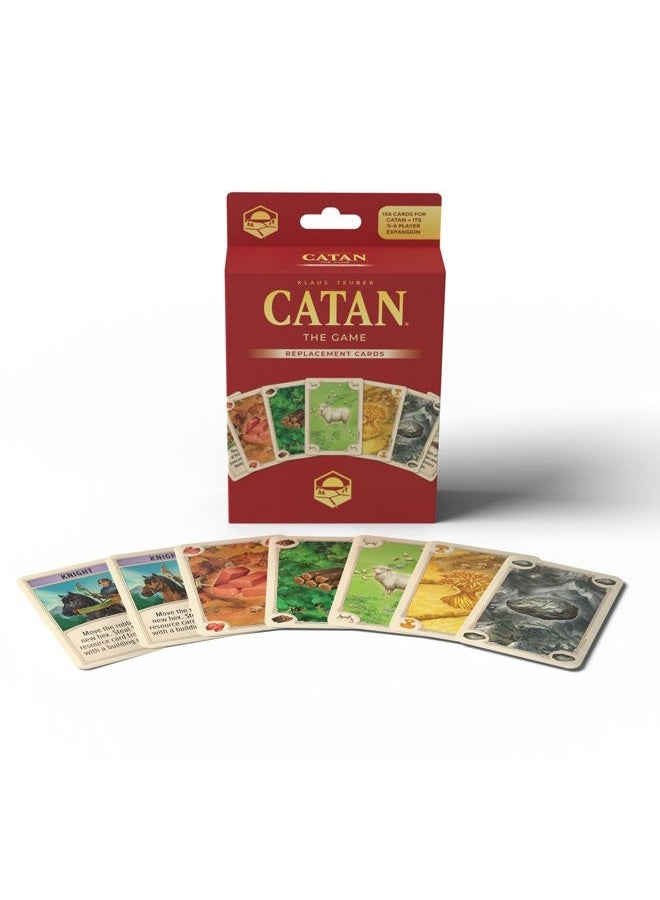 CATAN Base Game Card Accessory (6th Edition) Complete Replacement Set with 95 Resource Cards & 25 Development Cards, Made Studio - Image 2