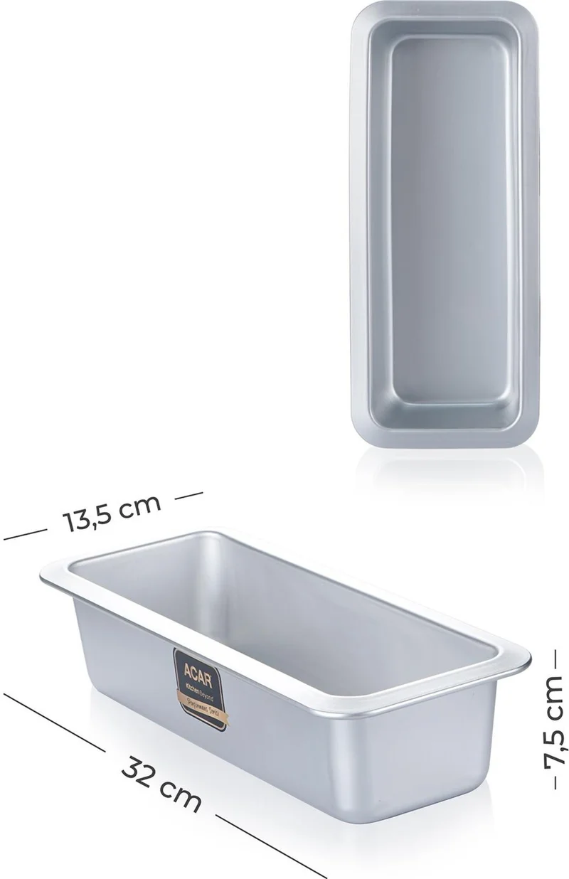 Acar Mate Rectangular Baton Cake Mold - 32 cm