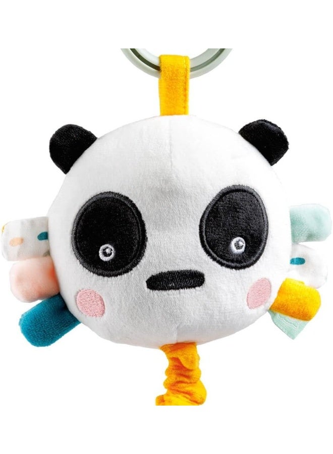 EUREKA KIDS Cucu Hanging Musical Plush Toy W/Teether | For Strollers, Cribs, Playpen | For Auditory Stimulation, Hand-Eye Coordination And Sensory Development | Bpa Free | Panda | Age 0M+  - Image 5