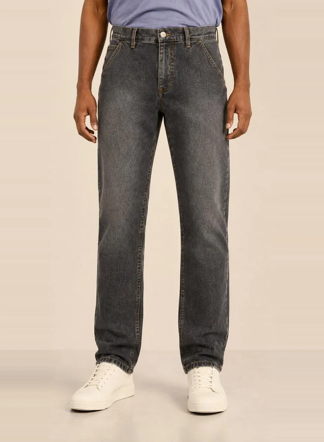 Take Two Men Straight Fit Mid Rise Jeans By Falcon