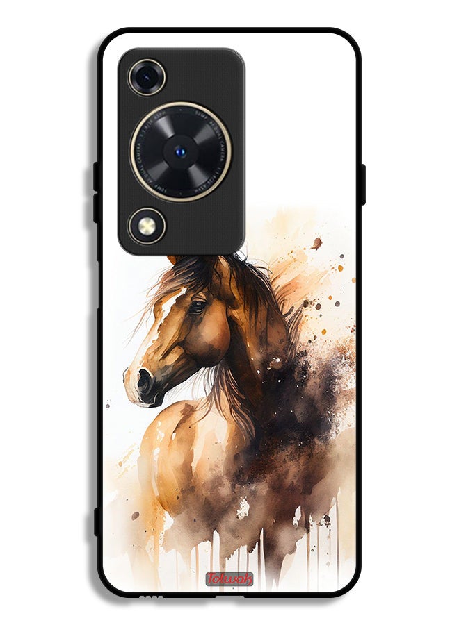Tolwak Huawei Nova Y63 Protective Case Cover Horse Abstract Art
