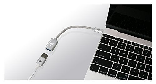 IOGEAR Charge & Sync USB-C to USB Type-A Adapter, Silver, G2LU3CAF10-SIL - Image 3