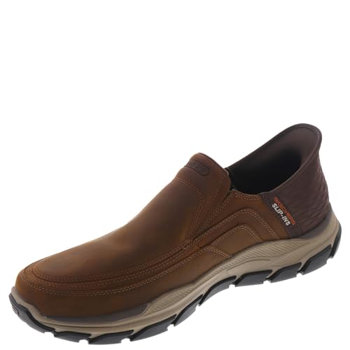 SKECHERS سكيشرز للرجال المحترمين - إلغين سليب-إن للرجال الكاجوال، بني، 8، عريض جداً، الولايات المتحدة - Image 5