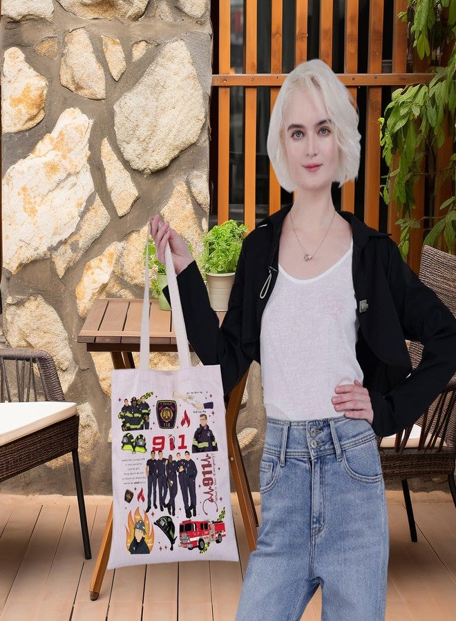 G2TUP Evan Buckley & Eddie Diaz Tote Bag Firefighter Character Fans Gift What is Your Emergency Shoulder Bag Hen Wilson Merch (Emergency TG) - Image 5