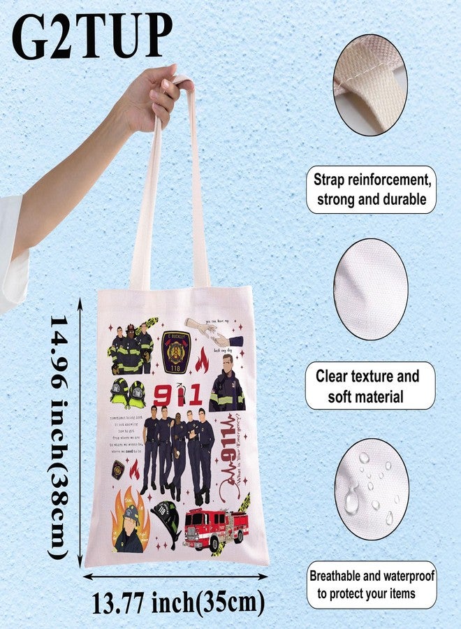 G2TUP Evan Buckley & Eddie Diaz Tote Bag Firefighter Character Fans Gift What is Your Emergency Shoulder Bag Hen Wilson Merch (Emergency TG) - Image 4