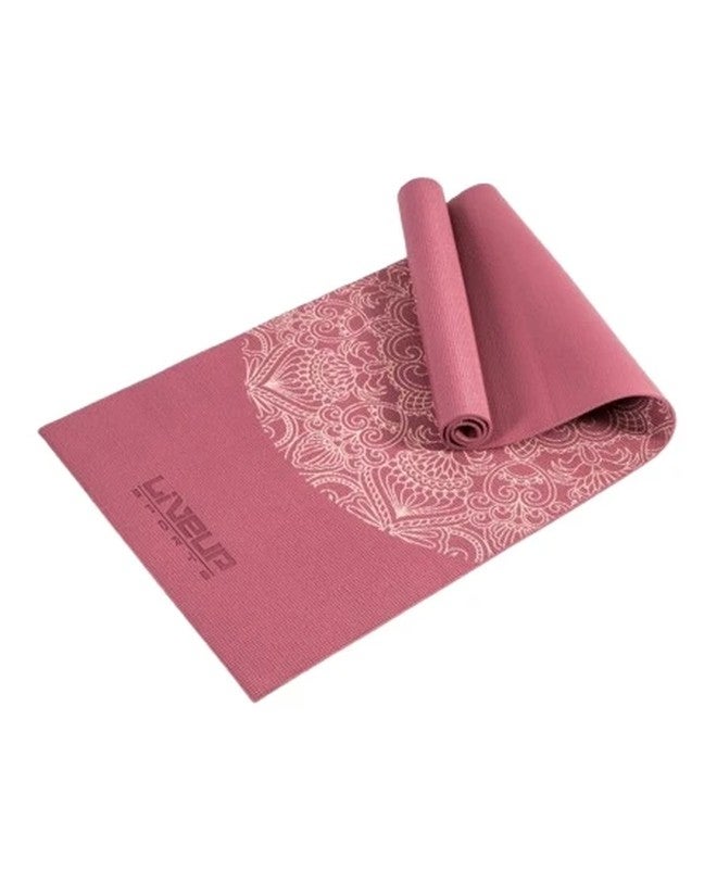 LiveUp Yoga Mat with Printing-Rd Yoga Mat - Red