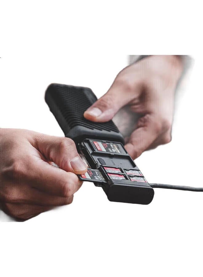 Pgytech Multifunctional Type-C Card Reader Memory Card Storage Box Usb 4.0 High-Speed Transfer Sd/Tf Phone Computer Camera Reading All-In Dandelion Flash Card Box Black - Image 1