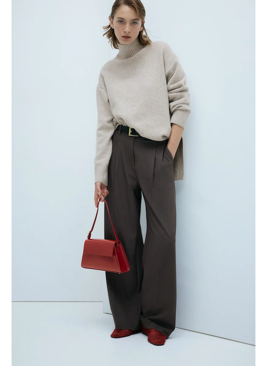 اتش اند ام Oversized Polo-Neck Jumper