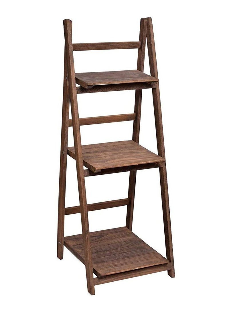 FFD Wooden Plant Stand Shelf Tier Shelves Flower Pot Holder Display Storage Rack for Living Room Balcony Courtyard Garden Balcony Home Decoration Wood Flower Rack - Image 4