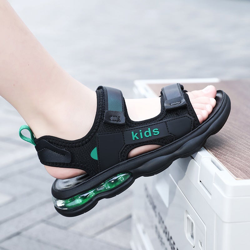Boys Sandals 2025 Medium And Large Children'S Beach Shoes Casual Outdoor Teenagers 8-15 Years Old - Image 4